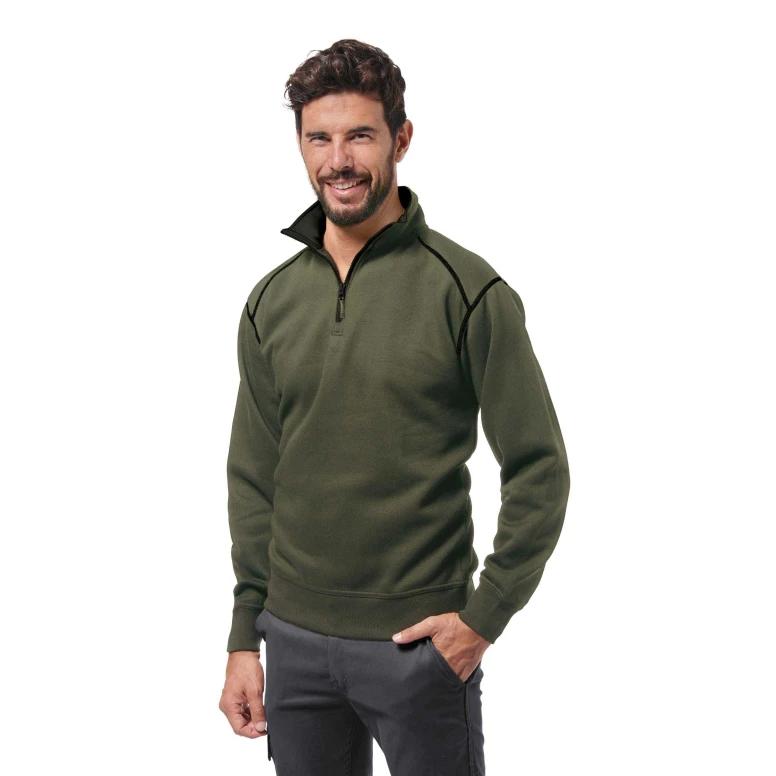 Sudadera de trabajo con cremallera corta Logica LUXOR/4-L