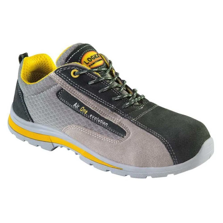 Zapatos de seguridad bajos Cuero gamuza Gris Logica S1P SRC AIR ONE/EVO2-44