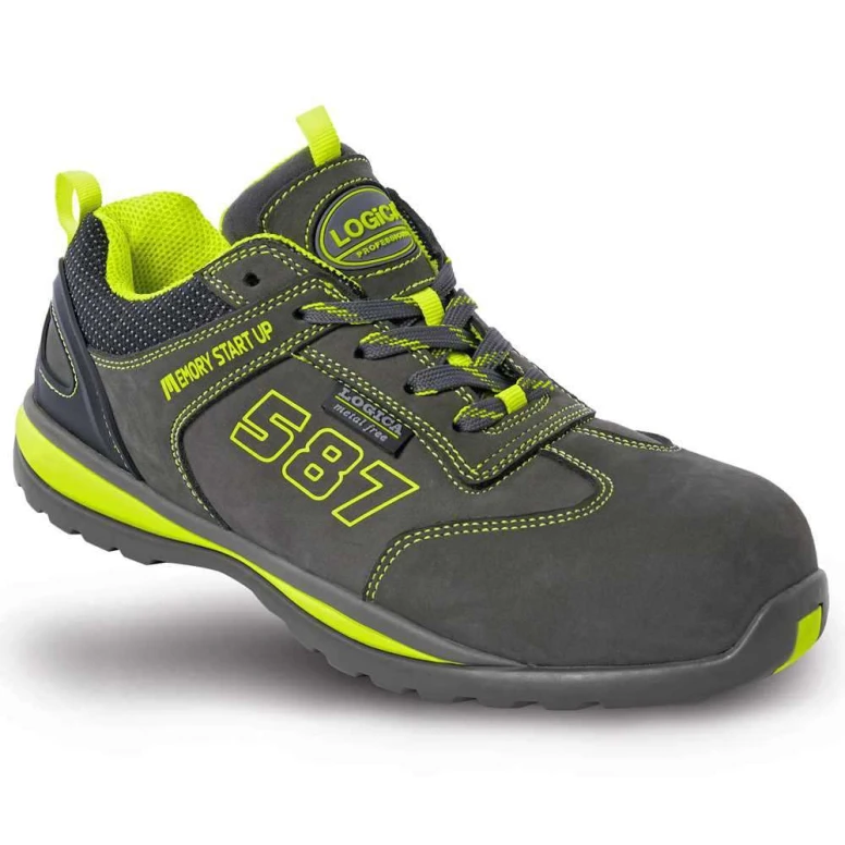 Zapatos de seguridad bajos Nabuk Metal-free Logica COSMO-44 S3 SRA