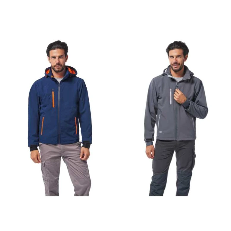 Chaqueta de trabajo Multibolsillos Capucha desmontable Soft-Shell Logica NORDIC1-L