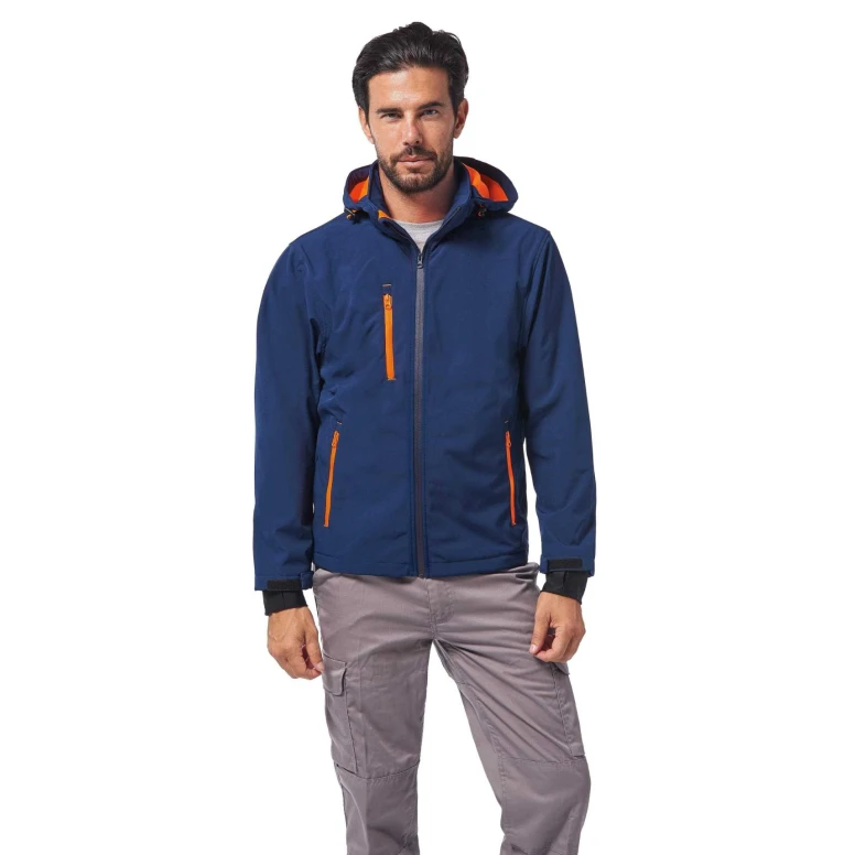 Chaqueta de trabajo Multibolsillos Capucha desmontable Soft-Shell Logica NORDIC1-L