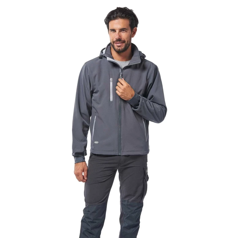 Chaqueta de trabajo Multibolsillos Capucha desmontable Soft-Shell Logica NORDIC1-L