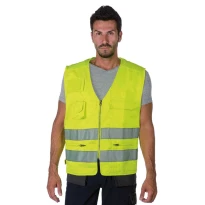 Chaleco de trabajo Alta Visibilidad Multibolsillos Logica 840HV/G-L