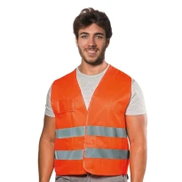 Chaleco de trabajo de verano Alta Visibilidad Logica HV014/AR