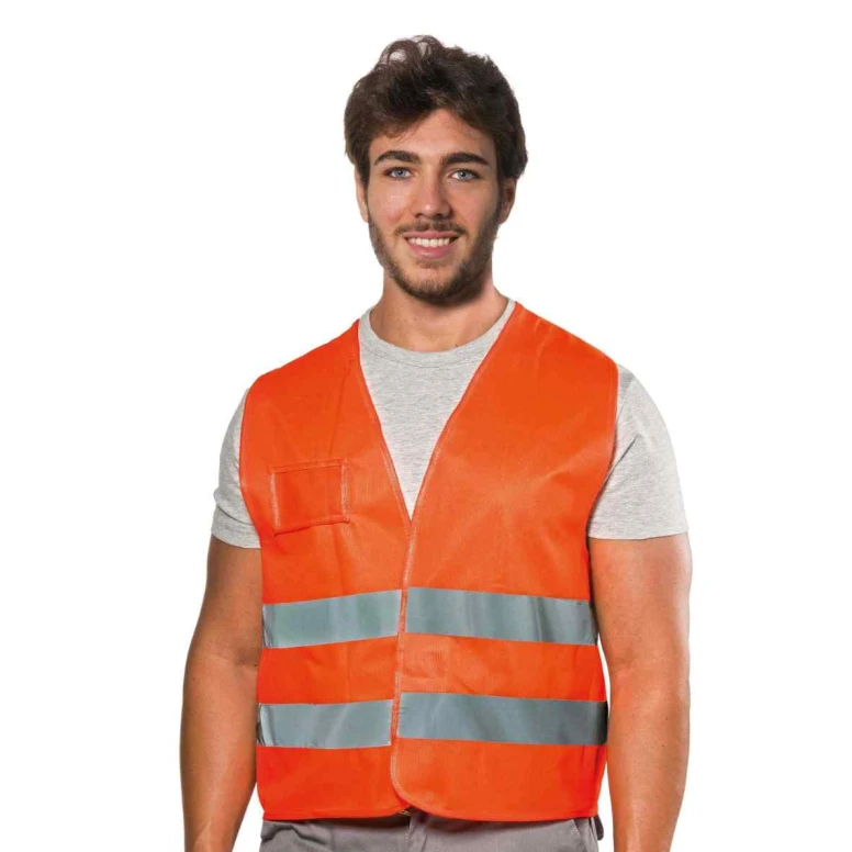 Chaleco de trabajo de verano Alta Visibilidad Logica HV014/AR