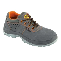 Zapatos de seguridad bajos Cuero gamuza Gris Logica S1P SRC L89