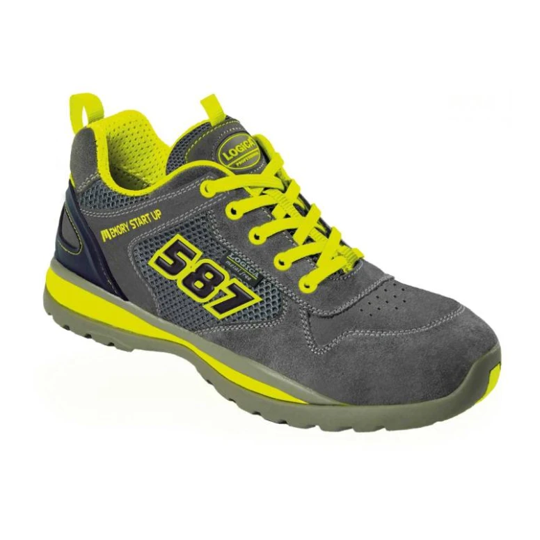 Zapatos de seguridad bajos Metal-free Cuero gamuza Logica S1P SIGMA-44