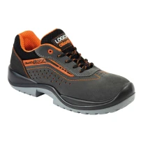 Zapatos de seguridad bajos Cuero gamuza Gris Logica S1PS FO SR LIONE-44