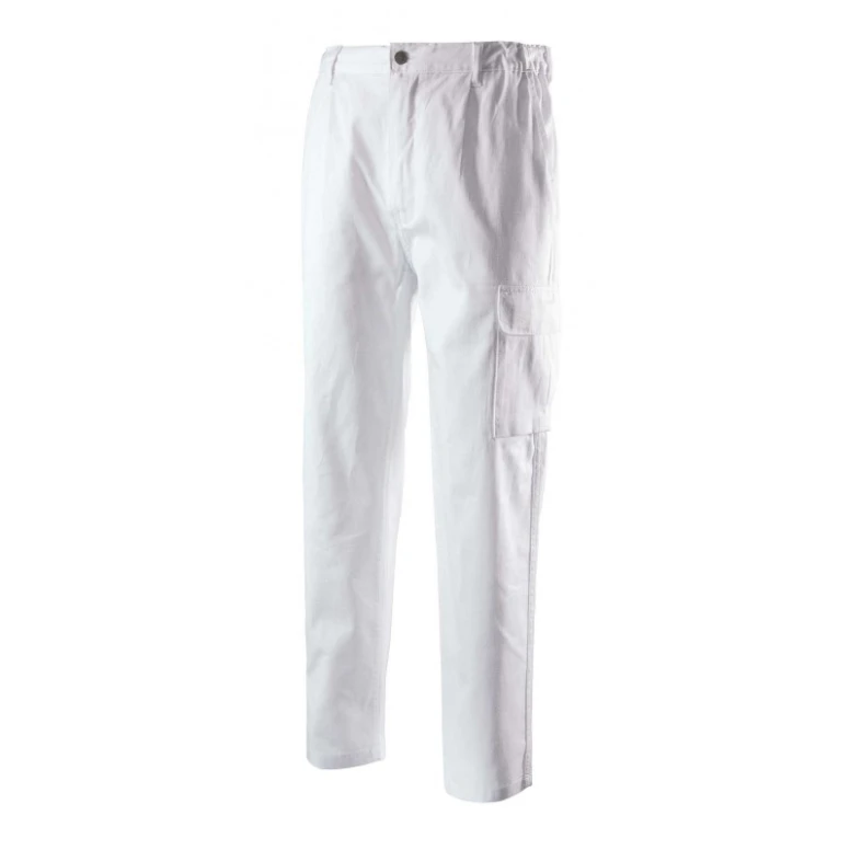 Pantalón de trabajo Multibolsillos 100% Algodón Logica 9030BIANCO-L