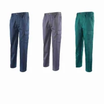 Pantalón de trabajo Multibolsillos 100% Algodón Logica 9030BLU-L