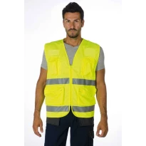 Chaleco de trabajo Alta Visibilidad Multibolsillos Logica POCKETHVG-L
