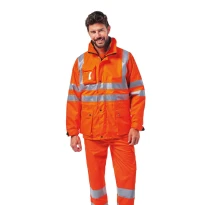 Abrigo de trabajo Multibolsillos Impermeable Antiviento invernal Alta Visibilidad Logica REGALHV/A-L