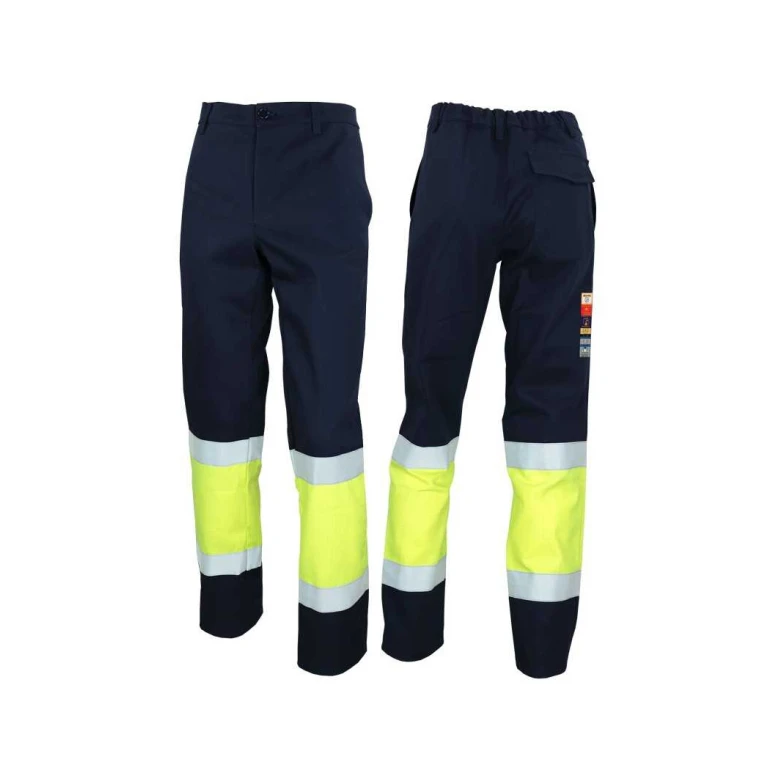 Pantalón de trabajo Alta Visibilidad Multibolsillos Ignífugo Antiestático Pentavalente Logica CORFU-L
