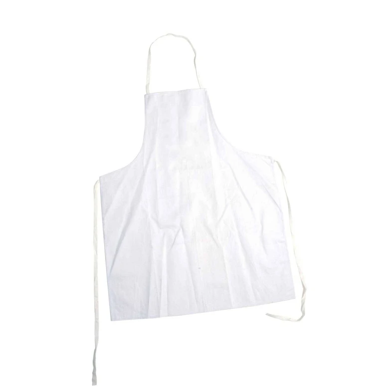 Delantal de trabajo 100% Algodón 70X90 sin bolsillo Logica 55WHITE
