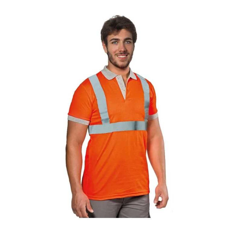 Chaleco de trabajo Alta Visibilidad de verano Logica POLOREFLEX/A-L