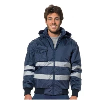 Cazadora de trabajo Bomber Alta Visibilidad Impermeable Capucha plegable Logica EXPLORER-L