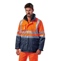 Abrigo de trabajo Multibolsillos Alta Visibilidad invernal Logica REGALHV/AB-L