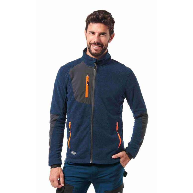 Micropolar de trabajo Stretch con cremallera larga Multibolsillos Logica MADEIRA1-L