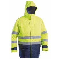 Parka de trabajo Acolchado Impermeable Alta Visibilidad Ignífugo Multibolsillos Antiestático Logica GGX61309-L