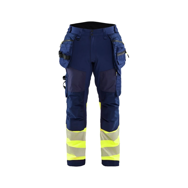 Pantalón de trabajo Alta Visibilidad Stretch Impermeable Multibolsillos Blaklader Softshell 182125138933C50