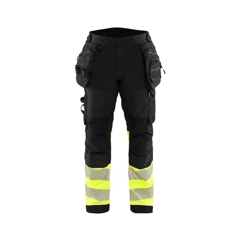 Pantalón de trabajo Alta Visibilidad Stretch Impermeable Multibolsillos Blaklader Softshell 182125138933C50