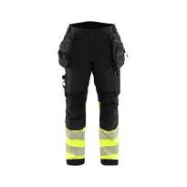 Pantalón de trabajo Alta Visibilidad Stretch Impermeable Multibolsillos Blaklader Softshell 182125138933C50