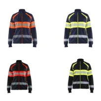 Sudadera de trabajo Blaklader Alta Visibilidad 100% Algodón Mujer cremallera completa 350511588933M