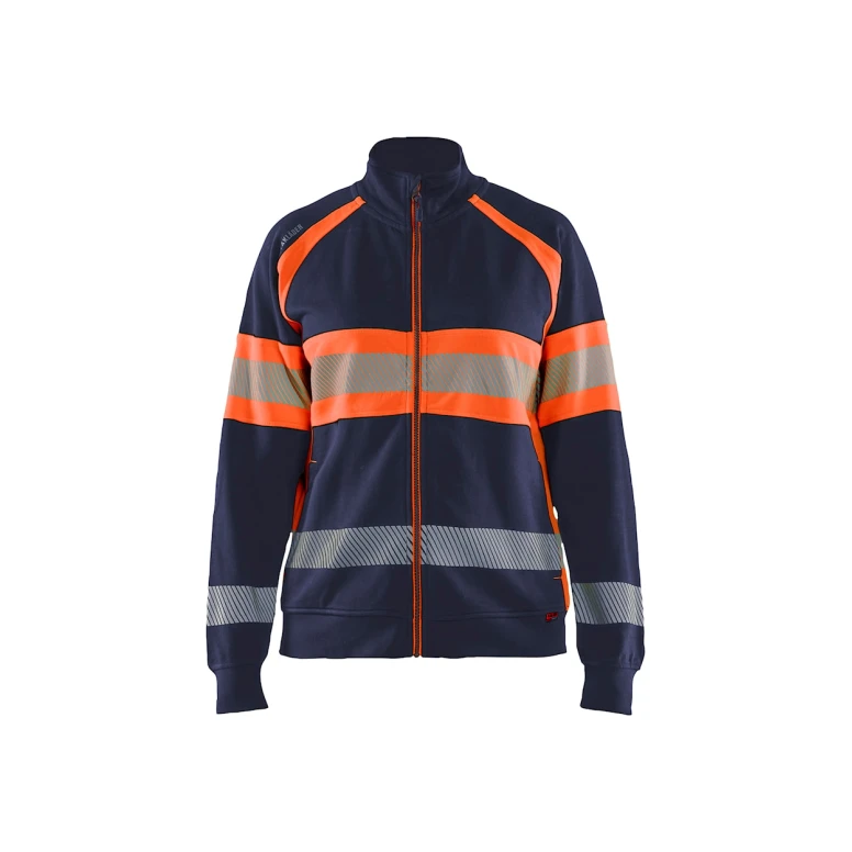 Sudadera de trabajo Blaklader Alta Visibilidad 100% Algodón Mujer cremallera completa 350511588933M
