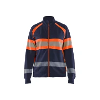 Sudadera de trabajo Blaklader Alta Visibilidad 100% Algodón Mujer cremallera completa 350511588933M