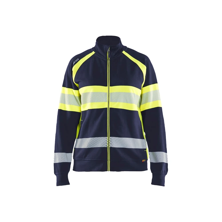Sudadera de trabajo Blaklader Alta Visibilidad 100% Algodón Mujer cremallera completa 350511588933M