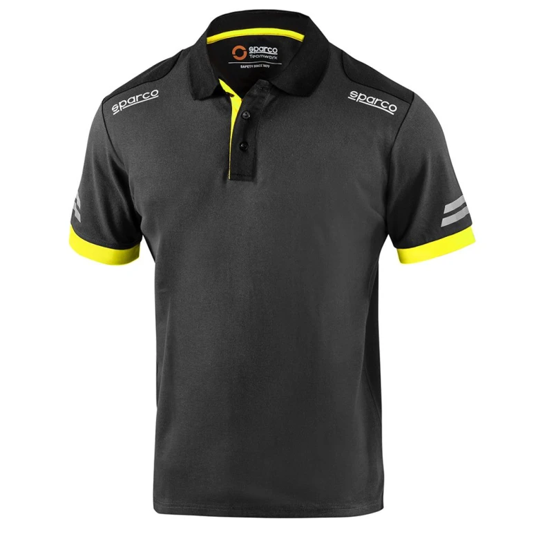 Liquidación total - Polo de trabajo Sparco Tech 02415 Talla XL negro celeste