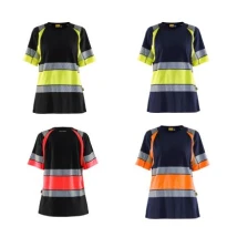 Camiseta de trabajo Alta Visibilidad Blaklader 100% Algodón Mangas cortas Mujer 341010308833L