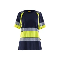Camiseta de trabajo Alta Visibilidad Blaklader 100% Algodón Mangas cortas Mujer 341010308833L 2