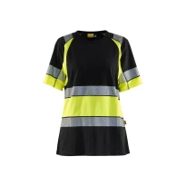 Camiseta de trabajo Alta Visibilidad Blaklader 100% Algodón Mangas cortas Mujer 341010308833L