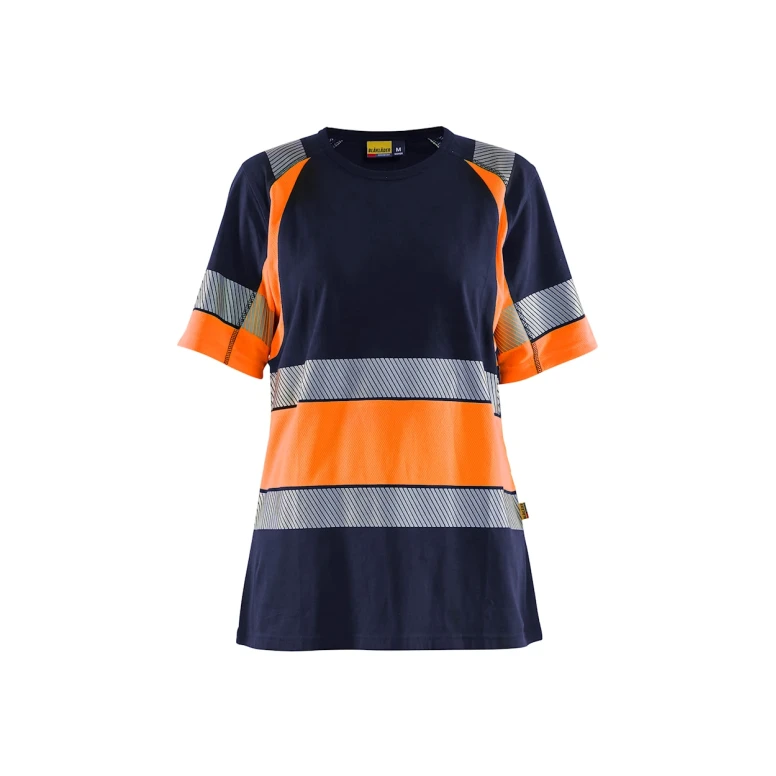 Camiseta de trabajo Alta Visibilidad Blaklader 100% Algodón Mangas cortas Mujer 341010308833L