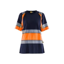 Camiseta de trabajo Alta Visibilidad Blaklader 100% Algodón Mangas cortas Mujer 341010308833L
