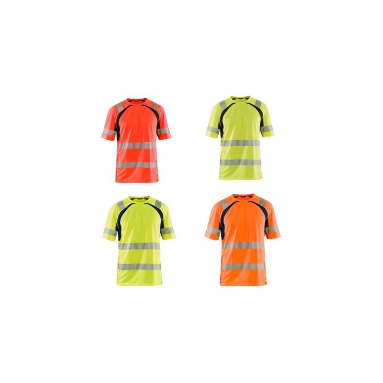 Camiseta de trabajo Alta Visibilidad Blaklader protección contra los rayos UV Mangas cortas 339710133389L