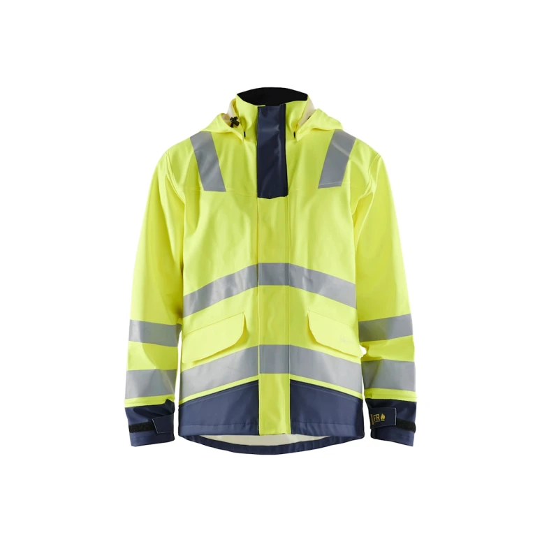 Chaqueta de trabajo Alta Visibilidad ignífugo con capucha Impermeable anticombustible Blaklader Level 2 4313202233894L
