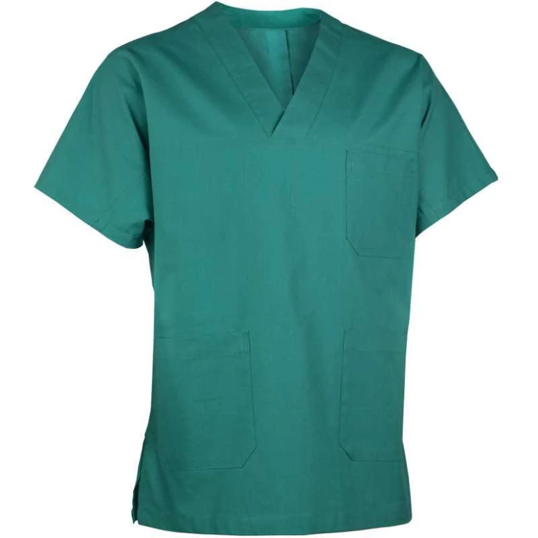 Blusa de trabajo 100% Tela de algodón Multibolsillos de mangas cortas Logica 7050Z2-L
