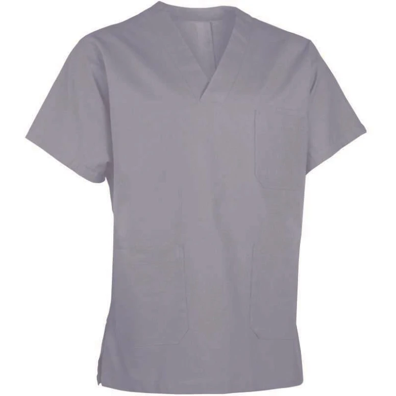 Blusa de trabajo 100% Tela de algodón Multibolsillos de mangas cortas Logica 7050Z2-L