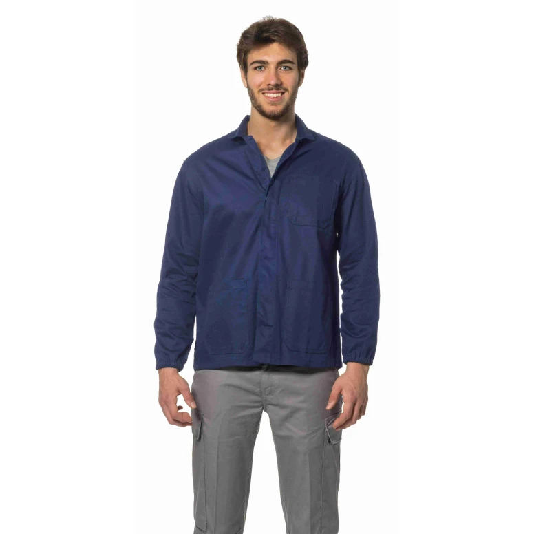 Chaqueta de trabajo Multibolsillos 100% Algodón Logica 9050BLU-L