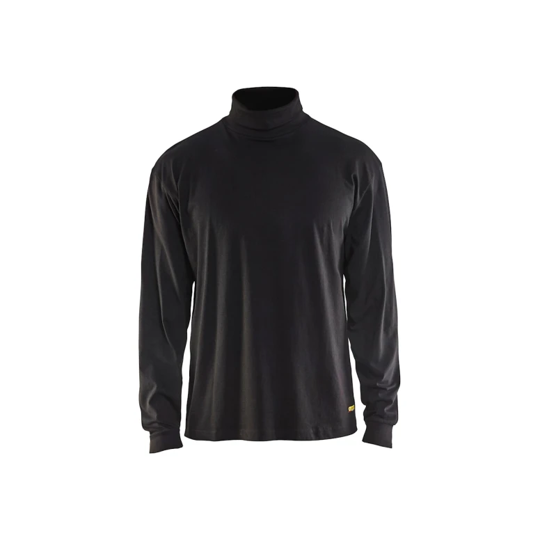 Camiseta de trabajo Blaklader 100% algodón de manga larga y cuello alto 332010409900L