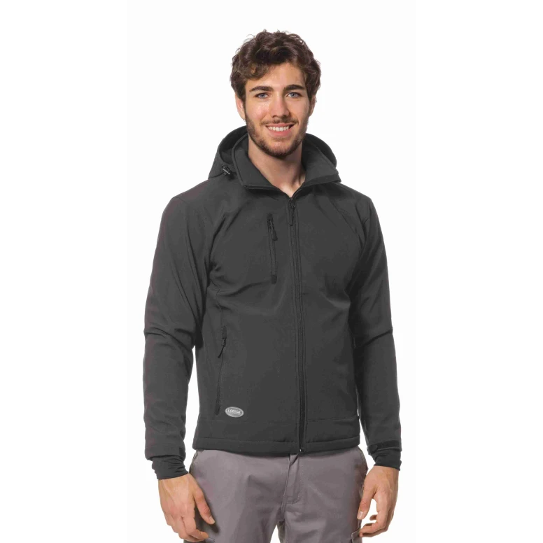 Chaqueta de trabajo Soft-Shell Capucha desmontable Multibolsillos Logica SLALOMCAP3-L