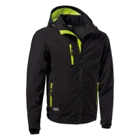 Chaqueta de trabajo Soft-Shell Capucha desmontable Multibolsillos Logica SLALOMCAP3-L