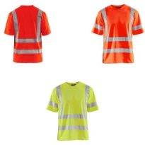 Camiseta de trabajo Alta Visibilidad Blaklader protección contra los rayos UV Mangas cortas 338010703300L