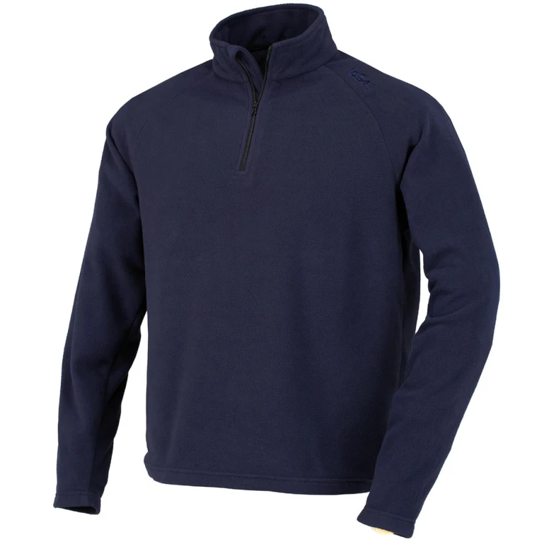 Sudadera de trabajo en micropolar con media cremallera ISSA LINE - 04805 Monviso