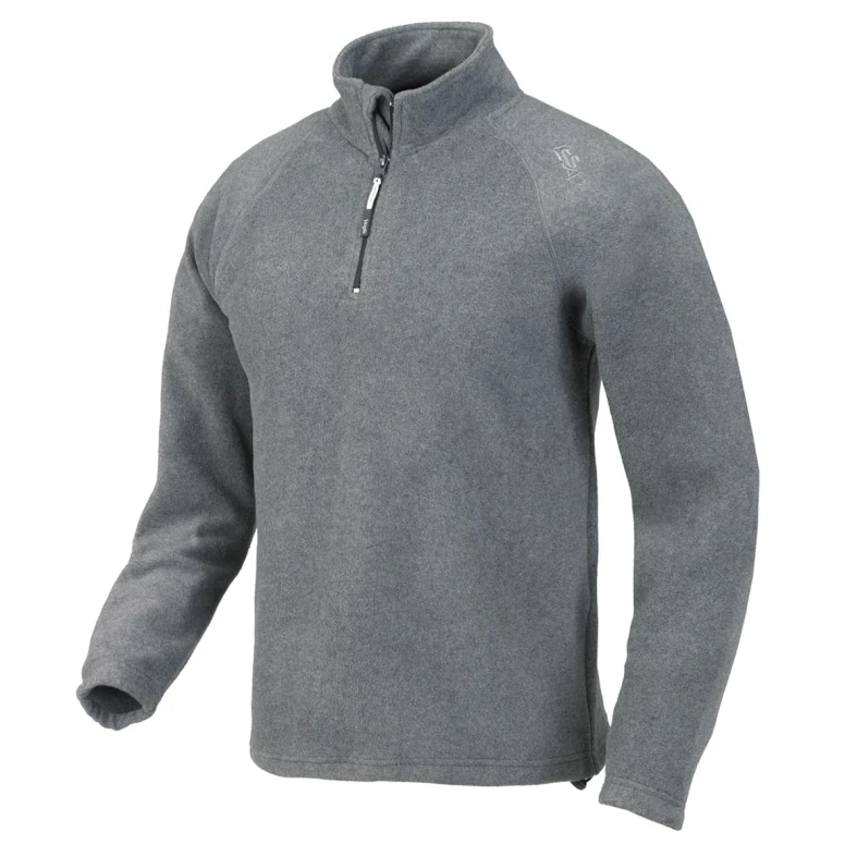 Sudadera de trabajo en micropolar con media cremallera ISSA LINE - 04805 Monviso