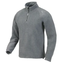 Sudadera de trabajo en micropolar con media cremallera ISSA LINE - 04805 Monviso