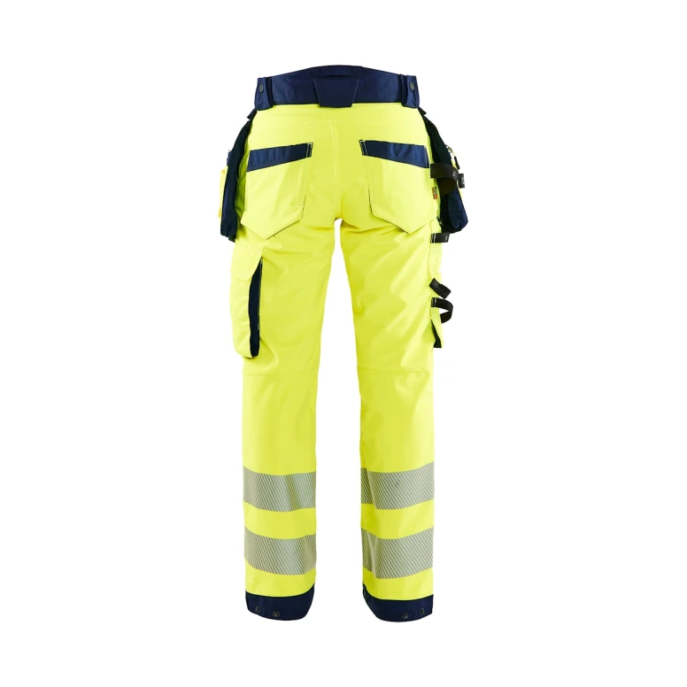 Pantalón de trabajo Alta Visibilidad Stretch Impermeable Multibolsillos Blaklader Softshell Mujer 711825133389C42