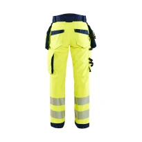 Pantalón de trabajo Alta Visibilidad Stretch Impermeable Multibolsillos Blaklader Softshell Mujer 711825133389C42